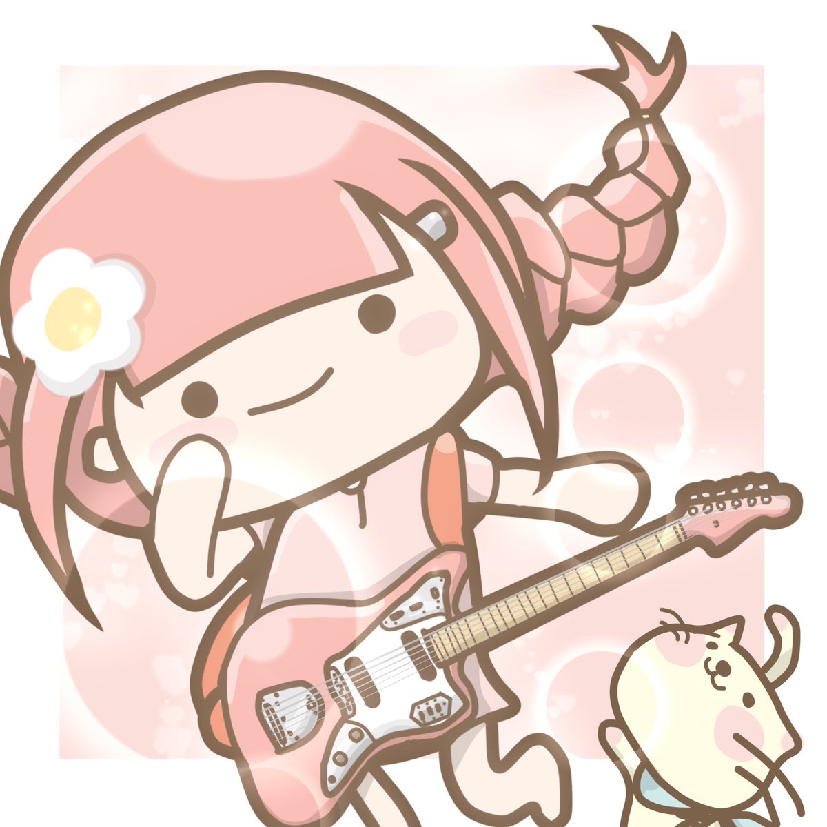 あかぬこ V Twitter あかぬこのイラストについて 前髪ぱっつん ギター ベース女子 ポップでカワイイ をモットーにスマホで少しずつ イラストを描いてます しばらくは 1日1枚がんばってみますっ 絵描きさんと繋がりたい 秋の創作クラスタフォロー