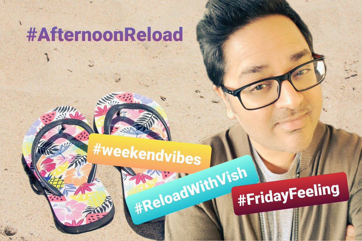 VishBhatnagar's tweet photo. Celebrating the weekend.. and  the sunshine! Join me this afternoon for #Reload 1pm-4pm @LycaRadio1458 #FridayFeeling #HappyFriday #weekend #showbiznews #RiddleMeThis #FixMyPhone #DesiTunes #Bollywood #BritAsians #AcrossLondon #dontmissit #TuneIn 😎💫 https://t.co/Qe5NRLEC5s