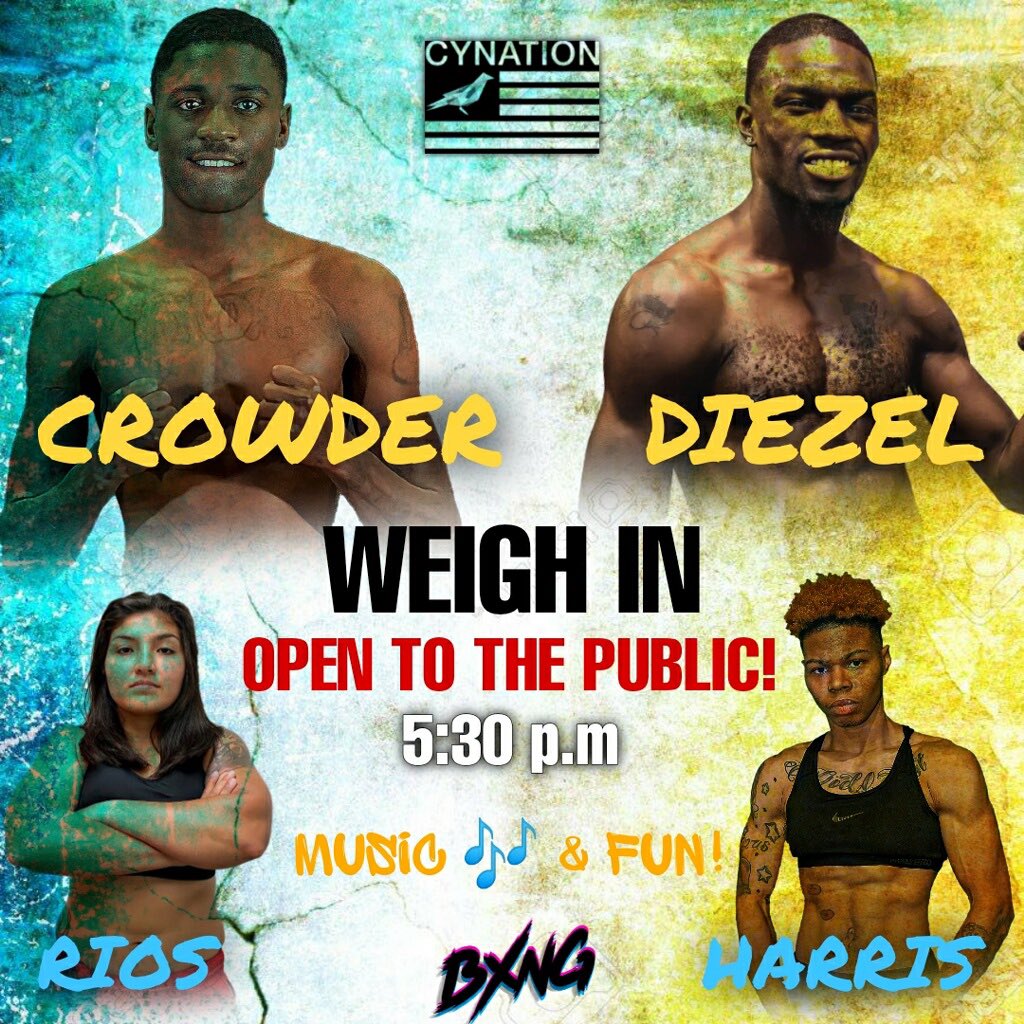 CynationSports's tweet photo. WEIGH IN TODAY #back2boxing #cynationsports #dmv  #boxing https://t.co/hbWJUEh1Ww