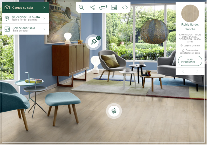 SpainPergo's tweet photo. Con #FloorLab puedes comparar un mismo modelo de suelo con distintos colores de paredes. En la imagen nuestro suelo laminado Roble Fiordo en un mismo salón con paredes pintadas de 3 colores diferentes.
¡Pruébalo aquí! https://t.co/PlmLpc1OS7 #Pergo #Suelos #Interiorismo https://t.co/3iyo2sLXh6