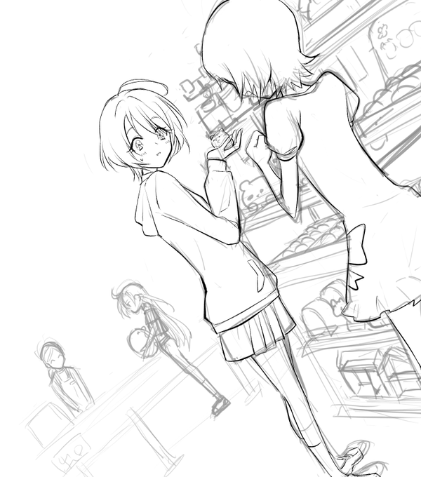 あんまり完成させる気のないラフ 