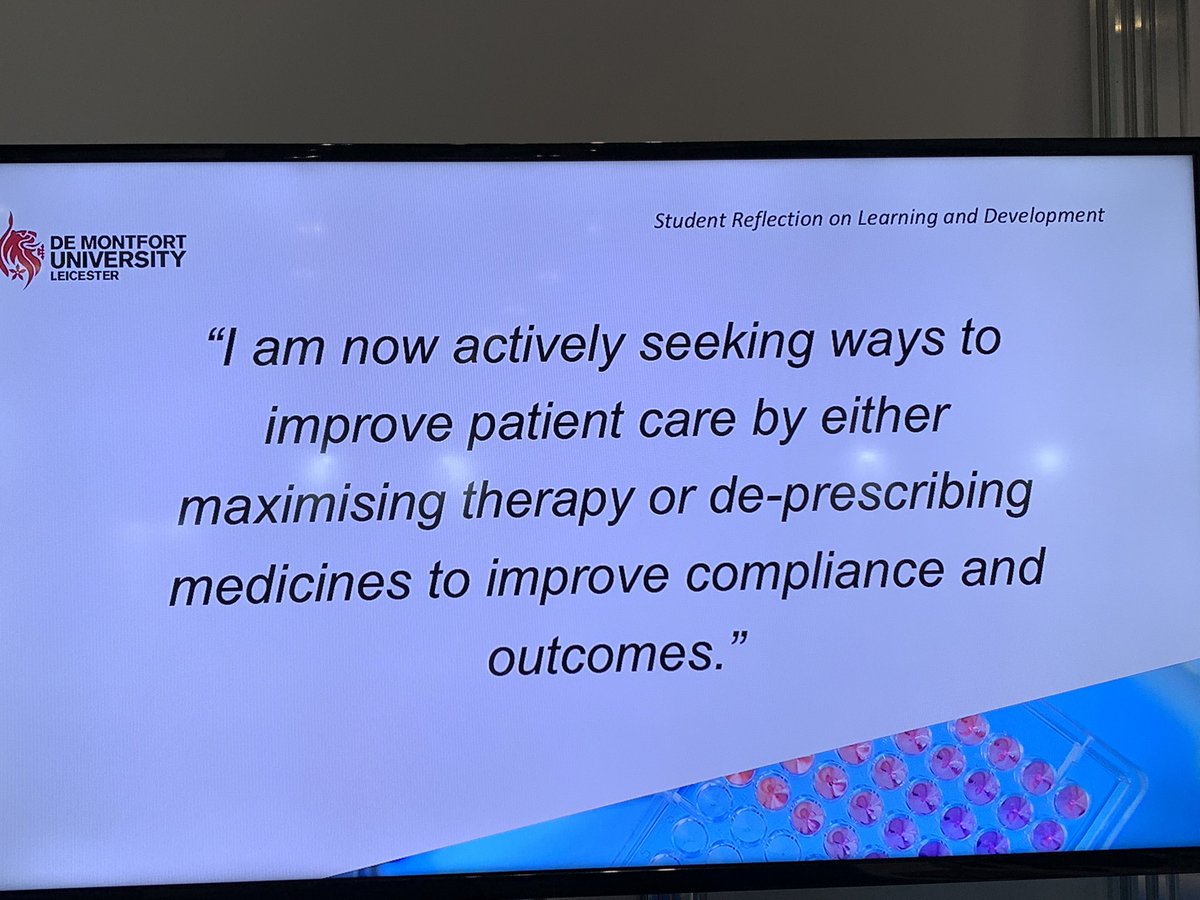 DMUPGPharmacy's tweet photo. A selection of student testimonials @CPCongress #CPCongress https://t.co/UNHF9Y6uV2
