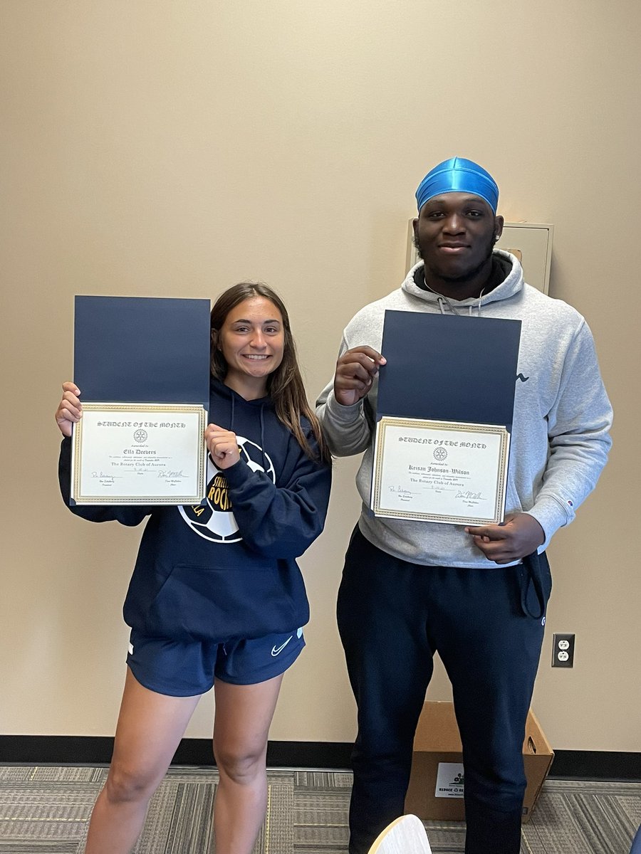 Congrats to Ella and Keisean, who are the SHS Students of the Month for September! Two great kids who serve as role models in our building in everything they do.