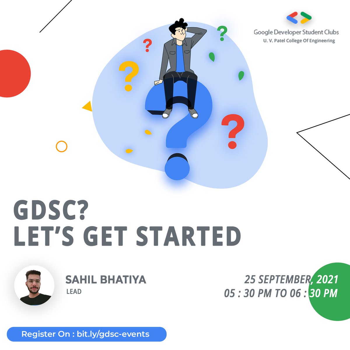 gdg_uvpce's tweet photo. New to Google Developers Students Club? No worries, let's dive into knowing what community means and how you can take part in the events and initiatives.

#gdsc #GoogleDevelopers #Google #IntroSession https://t.co/vDL4YMlgkb