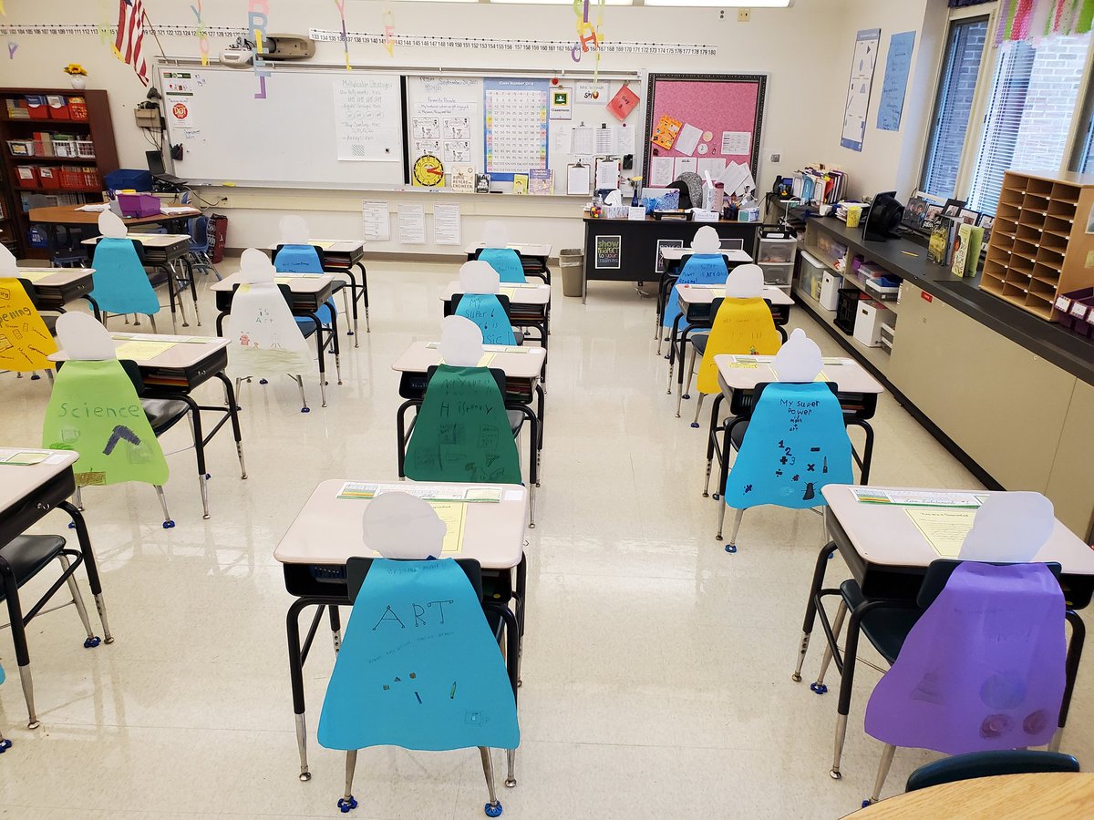 MrsSchmidtOJR's tweet photo. Anxiously awaiting the arrival of my superheros! Today we are celebrating our superpowers (math, writing, art,etc.) starting with a letter for each student from a special adult telling them why they think they are a Super Kid. 😊 #WhatMakesFCSpecial @OwenJRobertsFC https://t.co/2B0348pvMR