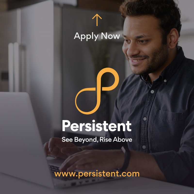 Persistentsys's tweet photo. This is a great time to be at Persistent - and WE WANT YOU! A string of great quarters! Industry awards as the best service provider in the world! Great leadership team! Awesome colleagues! What are you waiting for? Apply now - https://t.co/IdUuPrG3Fo #Hiring #SeeBeyondRiseAbove