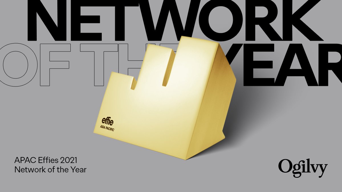 OgilvyAus's tweet photo. We're also thrilled to announce that Ogilvy was the most awarded network at the @APACEffieAwards for the third consecutive year!🥇

Hats off to our talented teams across Ogilvy APAC.

#APACEffies #NetworkoftheYear #EffectivenessAwards #MarketingEffectiveness #Advertising https://t.co/0LmLWOvktF