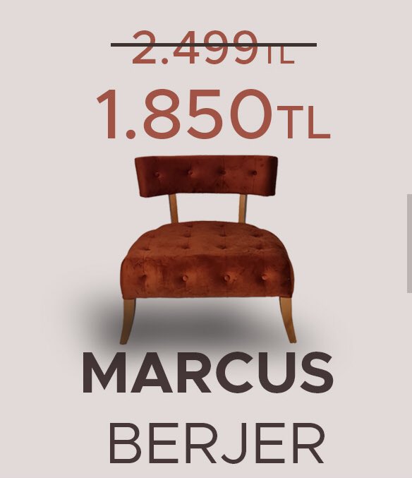 qwellconcept's tweet photo. Kampanyalarımız devam ediyor..
Marcus Berjer’i 2.499 TL yerine kampanyalı olarak 1.850 TL’den satışa sunuyoruz.
Tabii ki nakliye, montaj, teslimat sırası beklemeden..
Sizin konforunuz bizim için değerli..
Daha iyiyi üretmek ve sunmak için çalışıyoruz.
#qwellconcept 🧡 https://t.co/Lh20qIDfNP