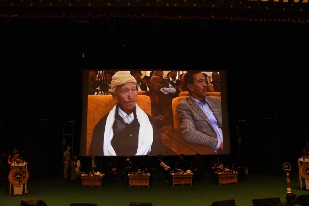 DailyExcelsior1's tweet photo. A short movie on Late. Tashi Rabgais was showcased during the #THFF . He was an eminent Scholar & Historian who has been awarded with Robe of Honour by Art Culture & Language Dept, J&K. He was felicitated for remarkable contibution to Ladakhi cinema & performing arts during #THHF https://t.co/jin9Up4FGH