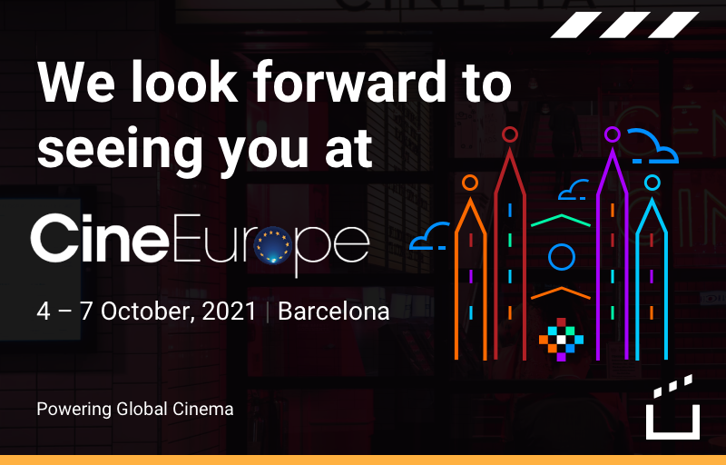 WeAreUniqueX's tweet photo. We are super excited to announce that we will be attending CineEurope 2021! 

.#CineEurope #lovecinema #content #movies #cinema #news #movietheater #b2b  #film #cinematic #filmindustry #news #update #software #cinemasoftware https://t.co/eJMZHryzYO