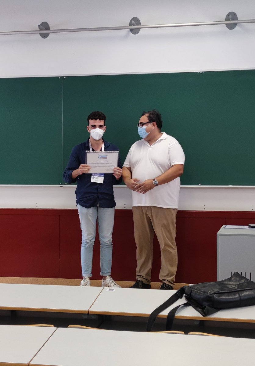 Premio al mejor artículo de las jornadas!!