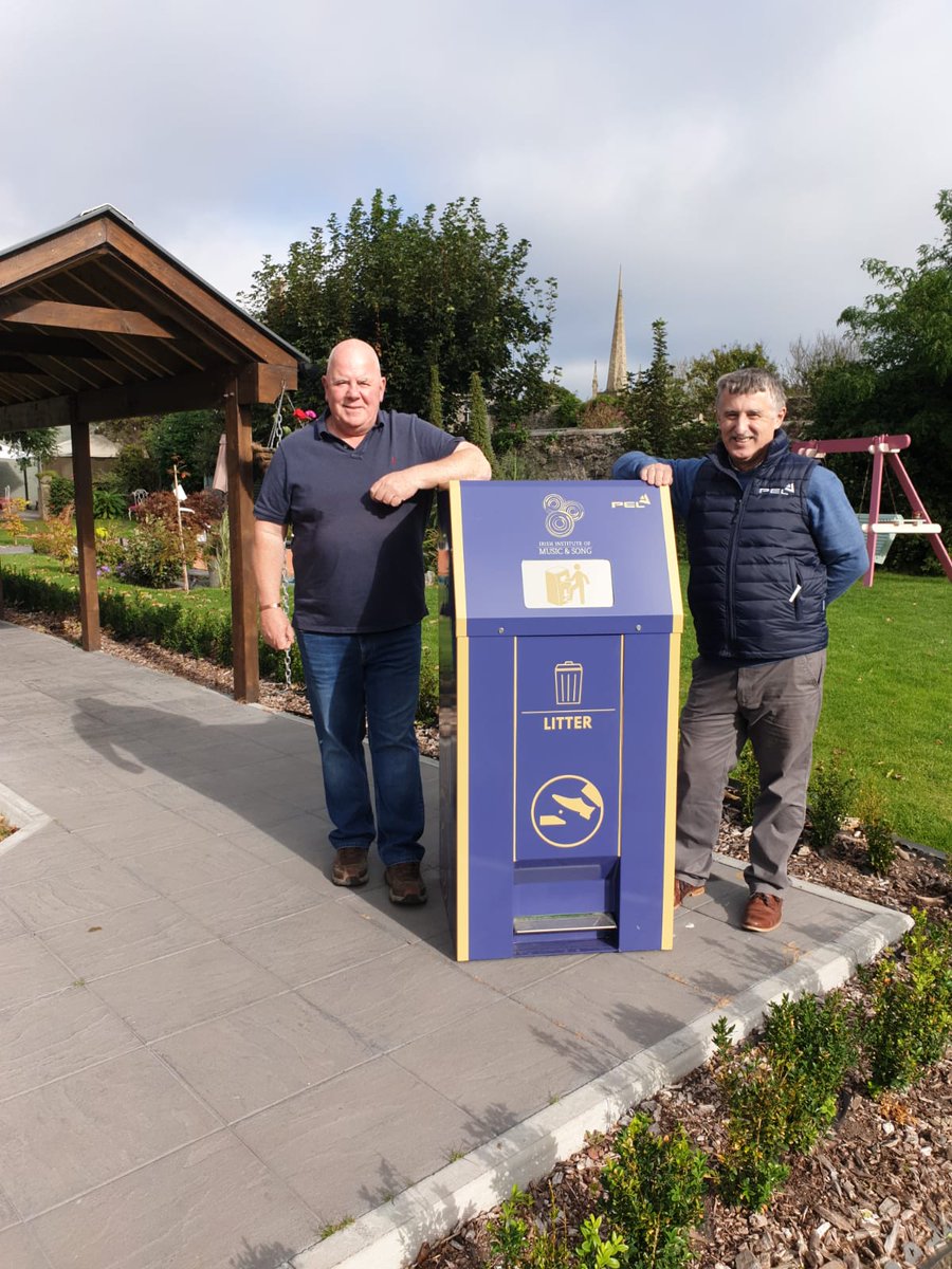 PELRecycling1's tweet photo. PEL is thrilled so how well our recent BriteBin Solar compacting street bin installation looks on the beautiful @IIMusicSong campus. CONTACT PEL TODAY on 094 936 6923 and see how we can reduce your waste disposal costs by adding a Brite touch to your area. #britebin #solar #PEL https://t.co/H2nsQexDQg