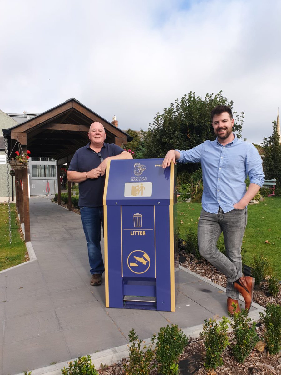 PELRecycling1's tweet photo. PEL is thrilled so how well our recent BriteBin Solar compacting street bin installation looks on the beautiful @IIMusicSong campus. CONTACT PEL TODAY on 094 936 6923 and see how we can reduce your waste disposal costs by adding a Brite touch to your area. #britebin #solar #PEL https://t.co/H2nsQexDQg