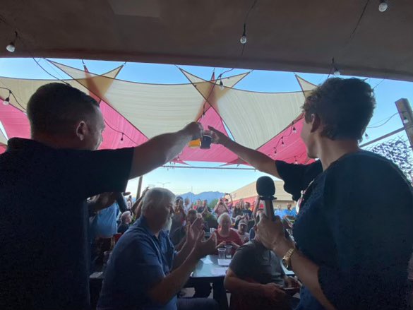KariLake's tweet photo. What a great time in Tucson! Thank you @GarretLewis and Firetruck Brewing Company. Let’s do it again soon!
#BeerClubForMen https://t.co/UnroySdnO1