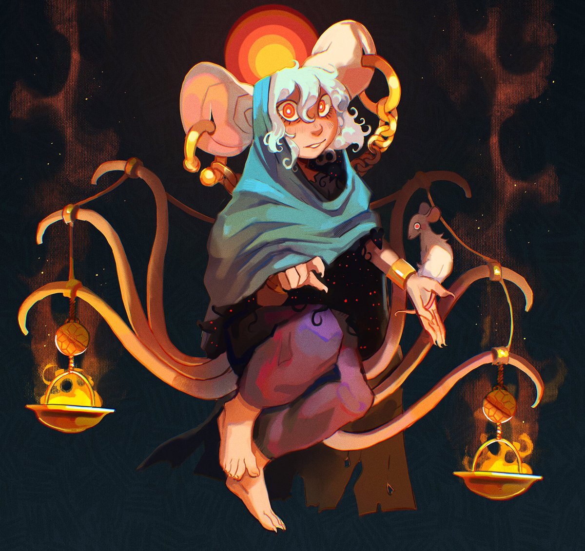 Aranyaksha's tweet photo. Hello #SouthAsianArtists! I’m Nidhi and I'm a VisDev artist with roots in Kerala, I've got a big love for folklore and theology! 🦚🦚🦚 https://t.co/hh9Dj0gHnd
