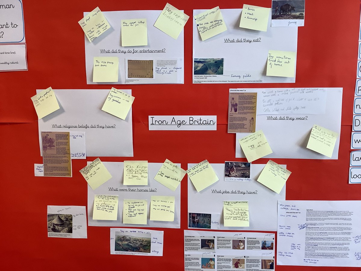 Heronswood_Sch's tweet photo. As Historians, Year 4 have enjoyed investigating why the Romans wanted to invade Britain by looking at primary and secondary sources on The Iron Age. They found out that Britain had great soil for farming and valuable natural resources like gold! #year4 #history #romaninvasion https://t.co/jDKwObZM5D