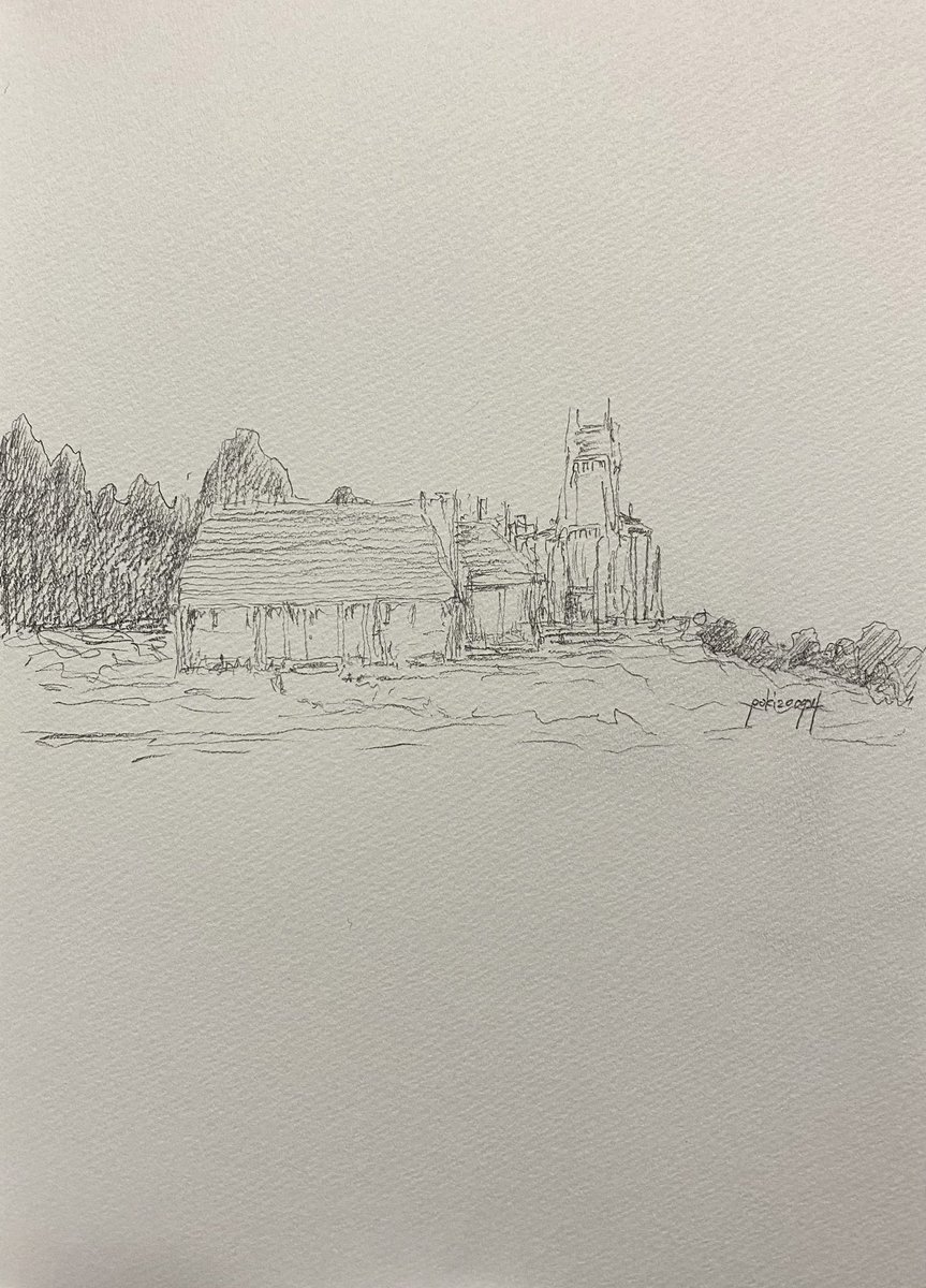 去年の昨日今日あたりに描いた絵。 