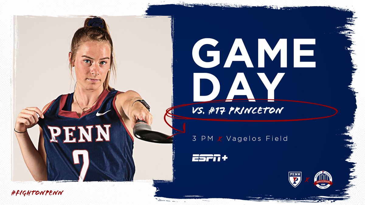 🚨𝙂𝘼𝙈𝙀 𝘿𝘼𝙔🚨

Time to open up <a href="/IvyLeague/">Ivy League</a> play! Taking on #17 <a href="/TigerFH/">Princeton FH</a> today at Vagelos Field... BE THERE!

Follow along 👇
📍Philadelphia, Pa.
⏰3 p.m.
📽️es.pn/3zBHlQ0
📊bit.ly/3i3KBhb

#FightOnPenn🔴🔵