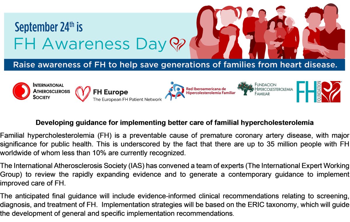 International Atherosclerosis Society (IAS) (@atherosociety) on Twitter photo #FINDFH #KNOWFH #DescubreTuHF
@TheFHFoundation <a href="/fhpatienteurope/">FH Europe Foundation</a> <a href="/FHFamiliar/">Fundación HF</a> <a href="/HFIberoamerica/">Red Iberoamericana de Hipercolesterolemia Familiar</a> <a href="/hipercol_brasil/">HipercolBrasil</a> <a href="/fhscglobal/">fhscglobalregistry #FHWeek</a> <a href="/heartukcharity/">HEART UK</a> <a href="/worldheartfed/">World Heart Federation</a> <a href="/ateros_chile/">Ateros Chile</a> <a href="/DepartamentoSbc/">Departamento de Aterosclerose (SBC-DA)</a> #FINDFH #KNOWFH #DescubreTuHF
@TheFHFoundation <a href="/fhpatienteurope/">FH Europe Foundation</a> <a href="/FHFamiliar/">Fundación HF</a> <a href="/HFIberoamerica/">Red Iberoamericana de Hipercolesterolemia Familiar</a> <a href="/hipercol_brasil/">HipercolBrasil</a> <a href="/fhscglobal/">fhscglobalregistry #FHWeek</a> <a href="/heartukcharity/">HEART UK</a> <a href="/worldheartfed/">World Heart Federation</a> <a href="/ateros_chile/">Ateros Chile</a> <a href="/DepartamentoSbc/">Departamento de Aterosclerose (SBC-DA)</a>