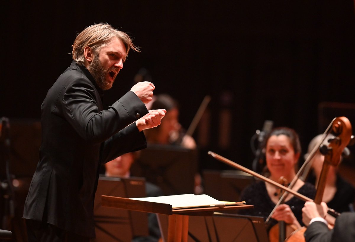 BSOrchestra's tweet photo. "At its best it is music that makes your brain explode!" says @KKarabits on the power of his musical hero #Prokofiev. Find out why the composer’s early works mean so much to Kirill 👉 https://t.co/YB5ljAes2j ©Mark Allan #BournemouthSO https://t.co/7HJfHOwoxA