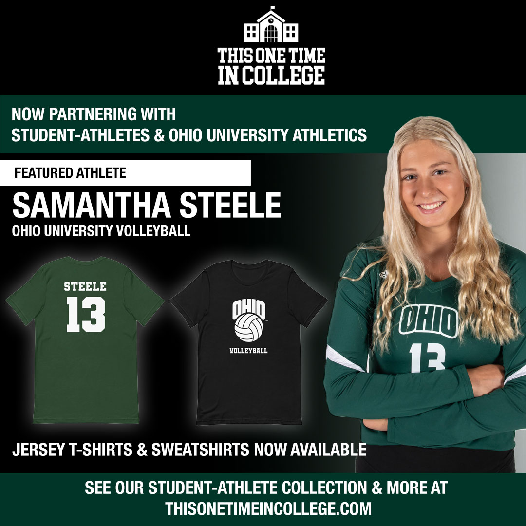 We're excited to announce that Samantha Steele has partnered with our sister store, This One Time in College! 🏐 Shop Samantha's exclusive jersey apparel at: ow.ly/WrvH50GfvhE <a href="/Steele8Samantha/">Samantha Steele</a> <a href="/OhioVb/">Ohio Championship Volleyball</a> #ohiouniversity #ohiouniversityvolleyball