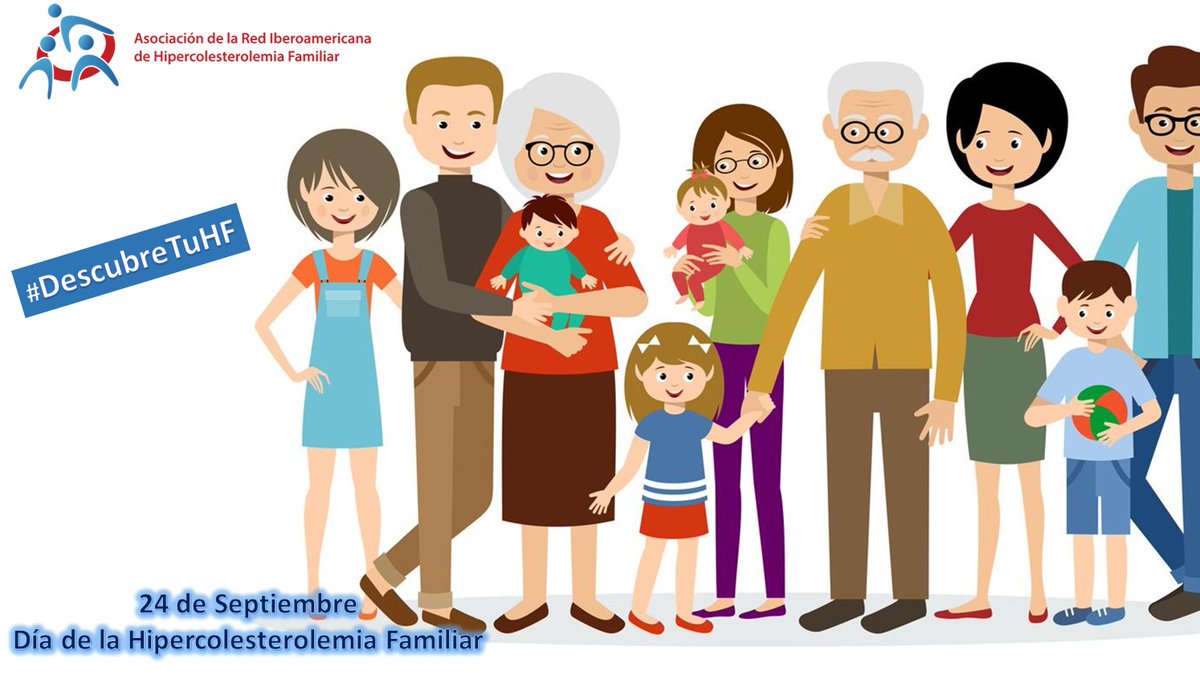 #DescubreTuHF:
📌Hoy celebramos el #DiaMundialHF🙌
📌La #HipercolesterolemiaFamiliar es la enfermedad genética más frecuente👨‍👩‍👧🌎
📌Un problema de #SaludPublica poco reconocido y mal gestionado.
📌Causa #EnfermedadCardiovascular prematura.
📌⬇️La esperanza de vida 20-40 años.