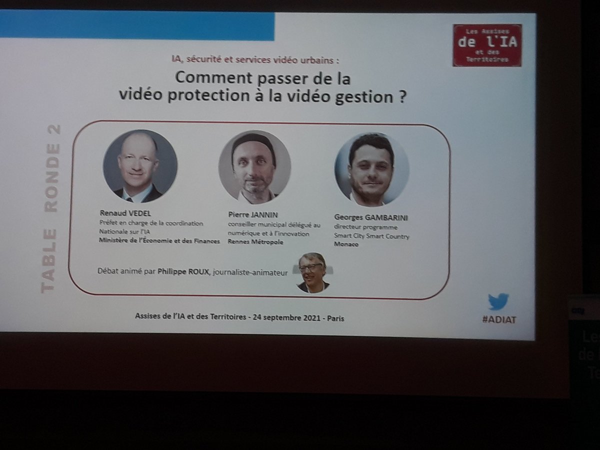 PHR_PHR's tweet image. on débat sur la #videoprotection et #vidéogestion des #Smartcities et #smarterritoires lors des Assises de l&apos;#IA et des #territoires dans les locaux du MinInt