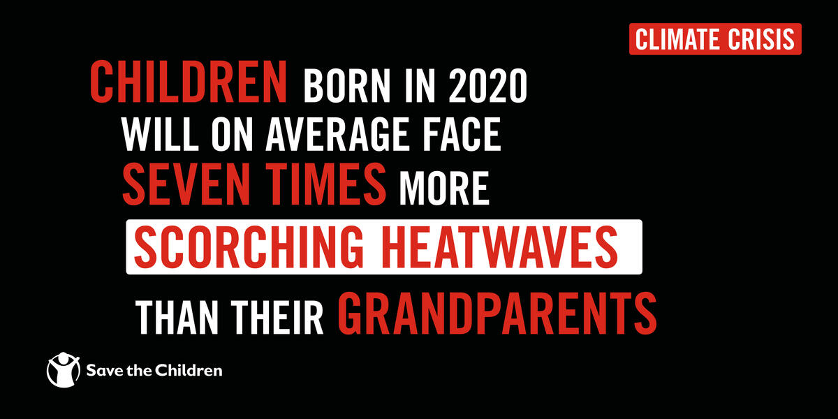 Save the Children International (@save_children) on Twitter photo Children born in 2020 will face up to 7 times more scorching heat waves than their grandparents unless urgent #ClimateAction is taken.
Children’s lives and futures are under threat from the #ClimateCrisis.
Read our latest report: resourcecentre.savethechildren.net/library/born-c… Children born in 2020 will face up to 7 times more scorching heat waves than their grandparents unless urgent #ClimateAction is taken.
Children’s lives and futures are under threat from the #ClimateCrisis.
Read our latest report: resourcecentre.savethechildren.net/library/born-c…