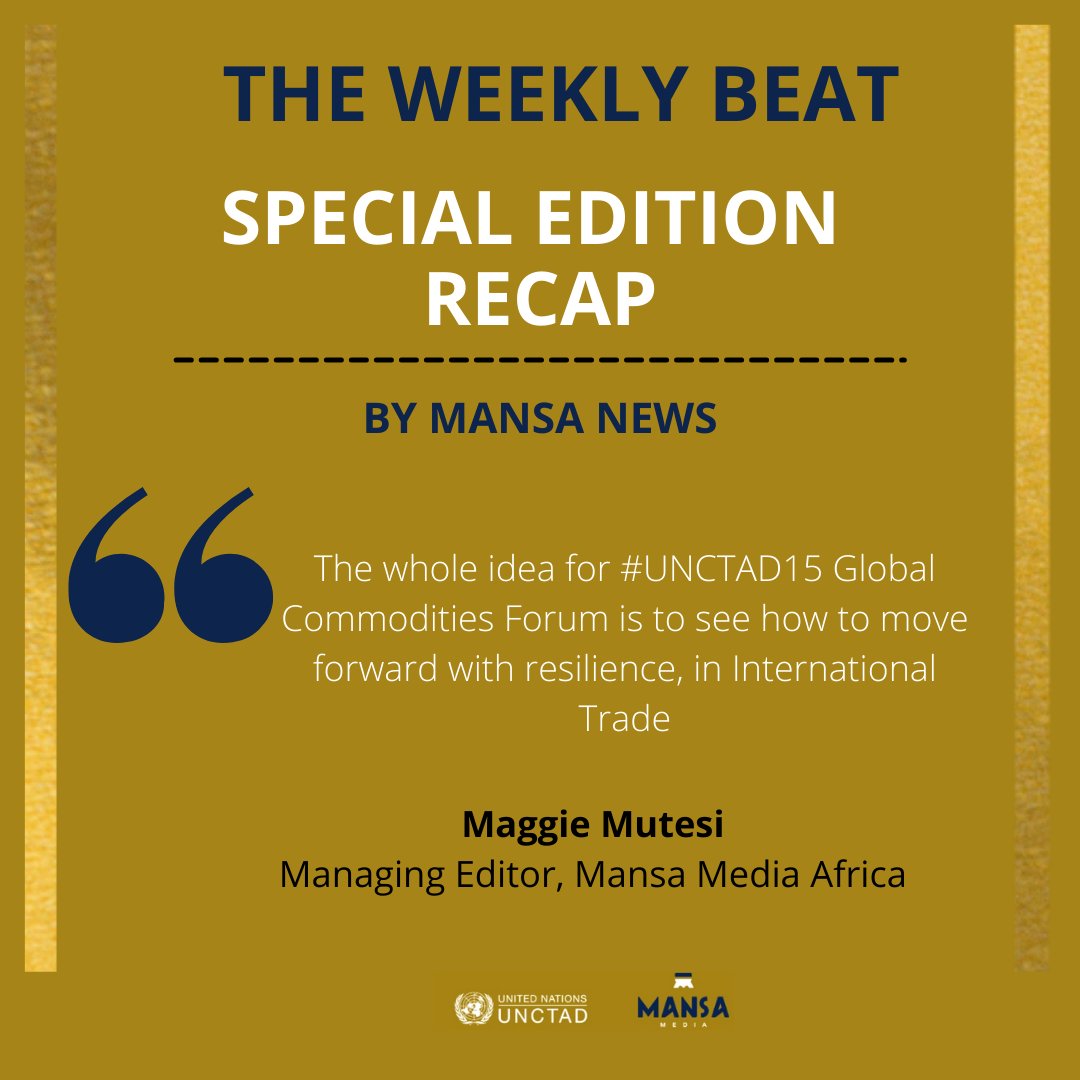 @BarbadosUNCTAD marks  a new chapter for trade & development. 

We recap #TheGlobalCommoditiesForum by @UNCTAD with @MaggieMutesi  and #TheWeeklyBeat co-hosts, @SegawaArnold  & @Dumi_Jere on transformative trade.

🎙️ Tune In : lnkd.in/dBFUXVdS

** Now on @spotifypodcasts