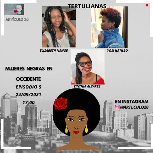 rizlinha's tweet photo. Hoxe ás 17:00 3 mullereazas  falando da sua realidade como mulleres negras en occidente, da man de #Artículo20 en podes seguir o directo de #instagram : https://t.co/CiUj31Xsjv https://t.co/xi7NeHL65O