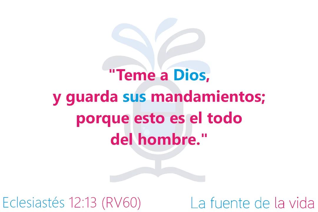 lafuentedlavida's tweet photo. Respeta a Dios y ten en cuenta sus enseñanzas. ¡Es lo mejor que hay! 🙂

Aprende más sobre este tema en https://t.co/EFPGZ7Le6k

#Biblia #estudiobíblico #versículos #lafuentedelavida #atravesdelabiblia #thruthebible #radiotransmundial https://t.co/P5gzQPGAtc