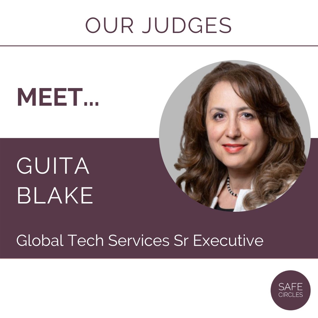 SafeCirclesUK's tweet photo. Meet Our Judges: Guita Blake joins us today for Demo Day as a Global Tech Services Senior Executive. We are looking seeing Guita’s expertise in action during the judging of our finalist pitches.

You can watch the demo day with the 10 Finalists - LIVE NOW: https://t.co/FmjuFBbYy9 https://t.co/eD3RixCtX0
