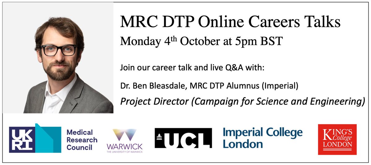 We are happy to announce our next speaker: Dr. Ben Bleasdale(<a href="/Ben_Bleasdale/">Ben Bleasdale</a>), who will discuss his experiences navigating a career in academia and beyond!

See you @ 5pm on Monday the 4th October!