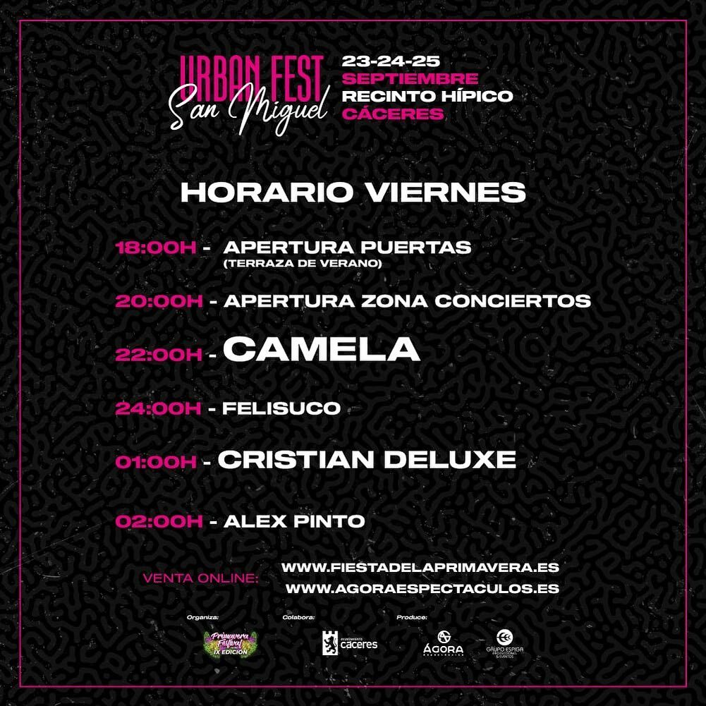 Nos vemos esta noche en #caceres festival @urbanfest_sanmiguel 🙈 #eventoseguro instagr.am/p/CUNBehgoPlp/
