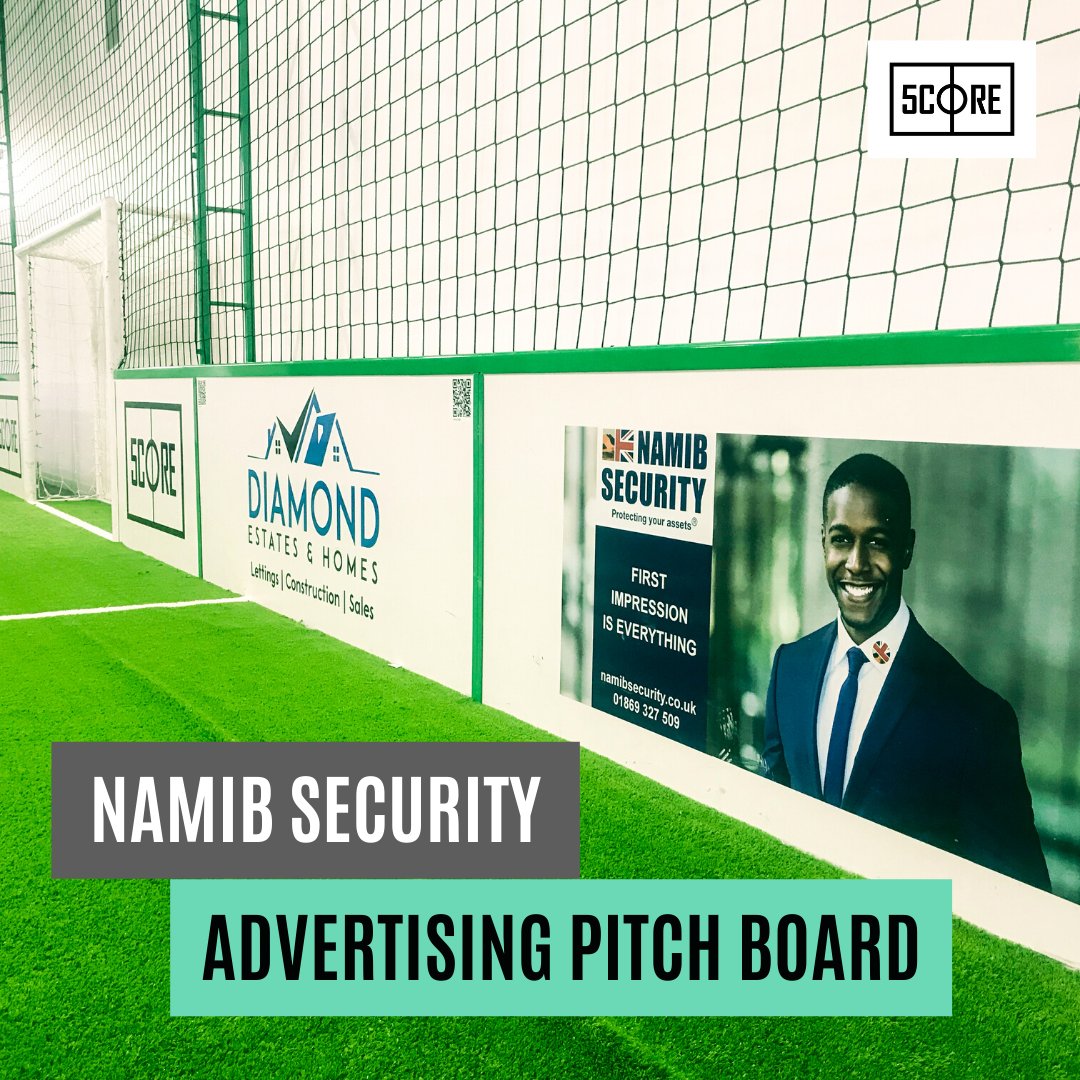 5coreteam's tweet image. Brand new @ProtectinAssets  pitch-side #advertising boards. Namib Security provides #security solutions in #Bicester #Oxfordshire, looking after clients with a simple aim: to protect your assets. Visit namibsecurity.co.uk 🔗 Get a board, become a sponsor! ✅ #TEAM5CORE