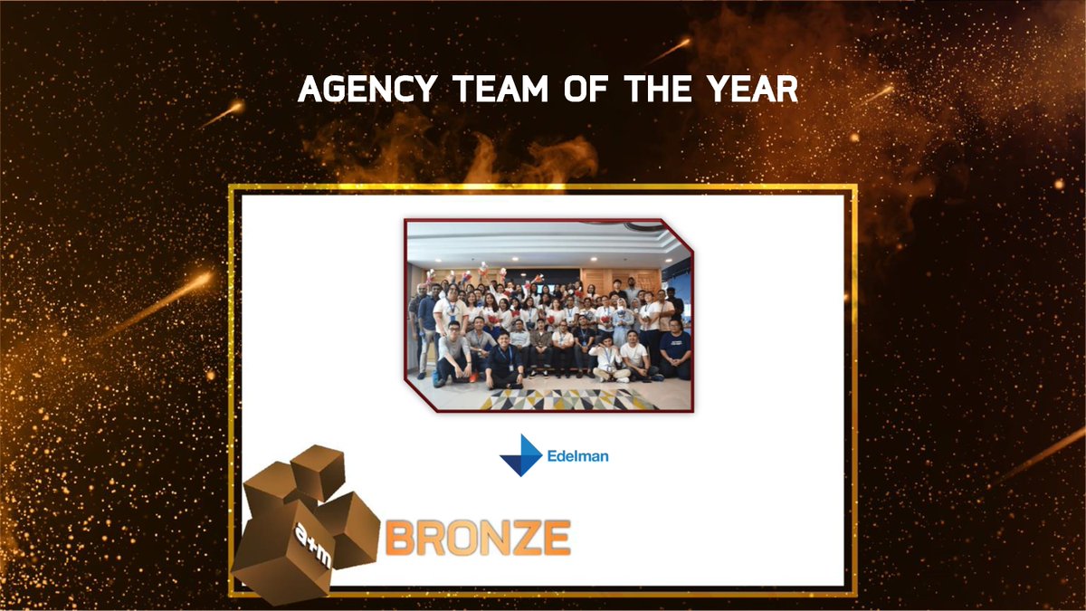 Let's give it up for the agencies that have won the hearts of our judges through amazing teamwork. Congratulations on winning Agency Team of the Year and a job well done for creating innovative and eye-catching campaigns. Keep up the good work! #AOTYAwards