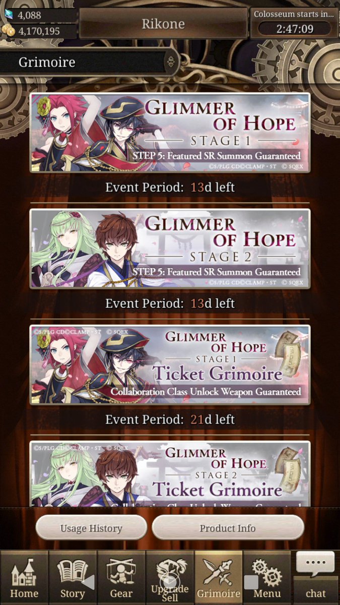 SakuraXana's tweet photo. Let's go spend all my TC xDDD (CC please come home 😭)
#sinoalice #CodeGeassCollab https://t.co/PFzQxvsODI