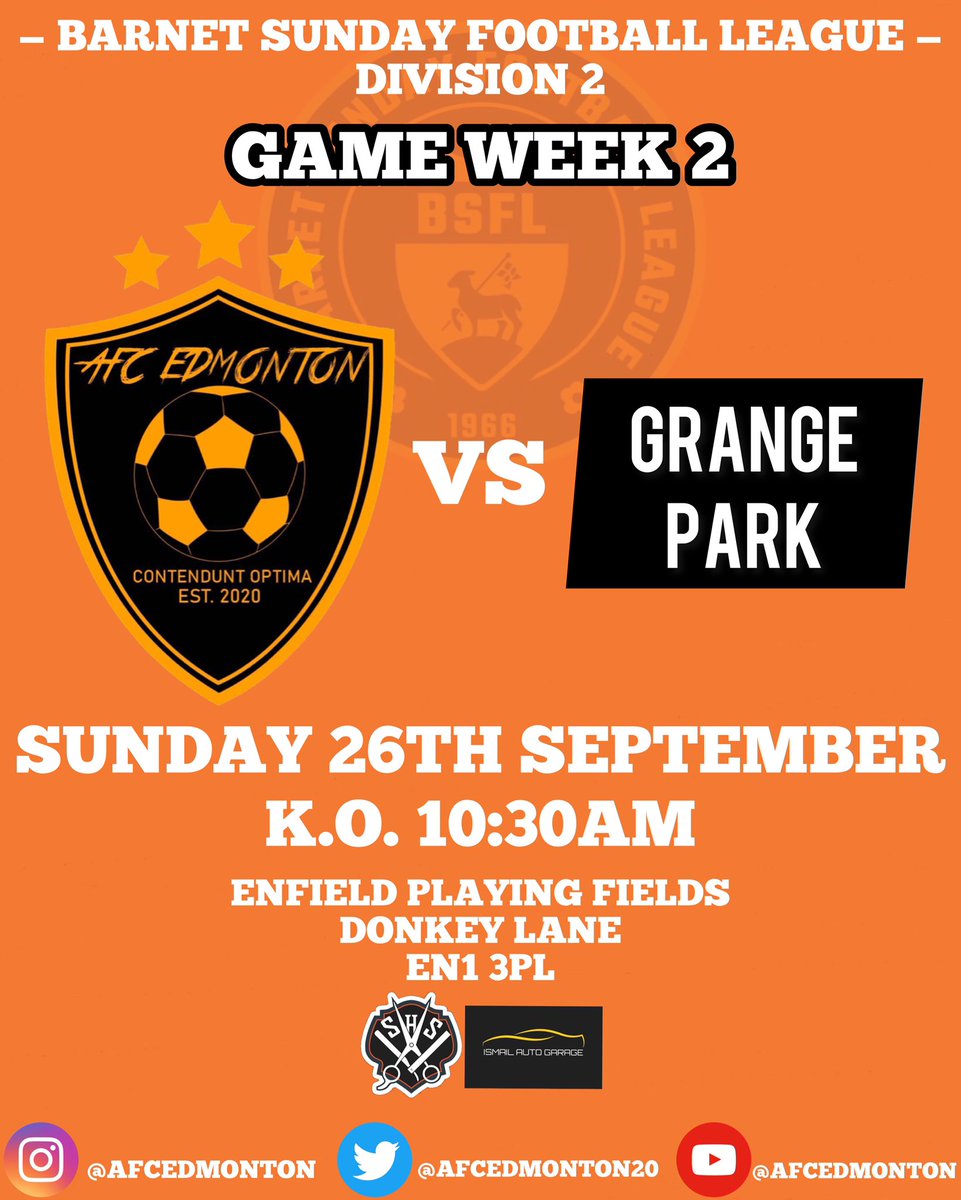 AFCEdmonton20's tweet photo. Our second league game of the 21/22 @BarnetLeague season is a home game 😍

⚽️ vs Grange Park FC
🗓26th Sep
⏰10.30AM
🥅 Enfield Playing Fields

WHO’S READY!?🔥

#UPTHEEDMONTON
#THEEDMONTONWAY https://t.co/2QAQgN94Vy