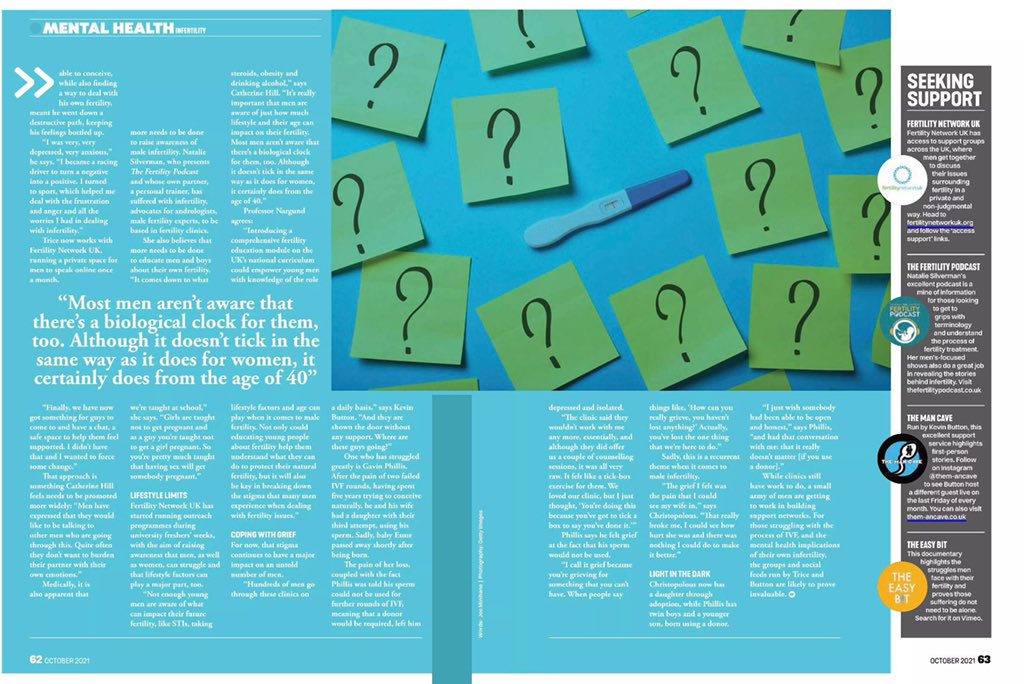 Borne Media (@weareborne) on Twitter photo Brilliant and insightful spread for <a href="/doctor_jef/">Dr Jeff foster</a> in <a href="/MensHealthUK/">Men's Health UK</a> on the effect of struggling to conceive on men’s mental health Brilliant and insightful spread for <a href="/doctor_jef/">Dr Jeff foster</a> in <a href="/MensHealthUK/">Men's Health UK</a> on the effect of struggling to conceive on men’s mental health