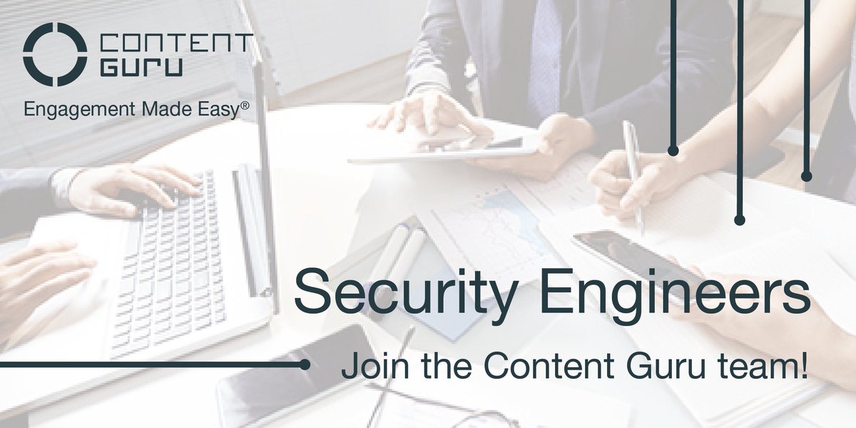 cgchirp's tweet image. #SecurityEngineers: are you looking for a new role in a growing, global tech firm? Content Guru are searching for a Security Engineer to join our dedicated Operations department, as part of our continued expansion. Could that be you? Apply today: okt.to/GryLW3