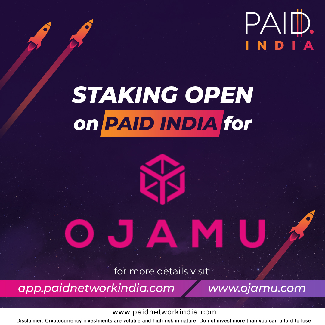 Get ready for an IDO launch like none other🔥🔥
Staking open Now !!! #GetPAID

Meet <a href="/OjamuGlobal/">Ojamu AI</a>, a cross-chain platform that leverages the power of #blockchain, #AI, and #NFTs to elevate and streamline marketing and media campaigns.

#paidindia #idolaunchpad #ido #staking