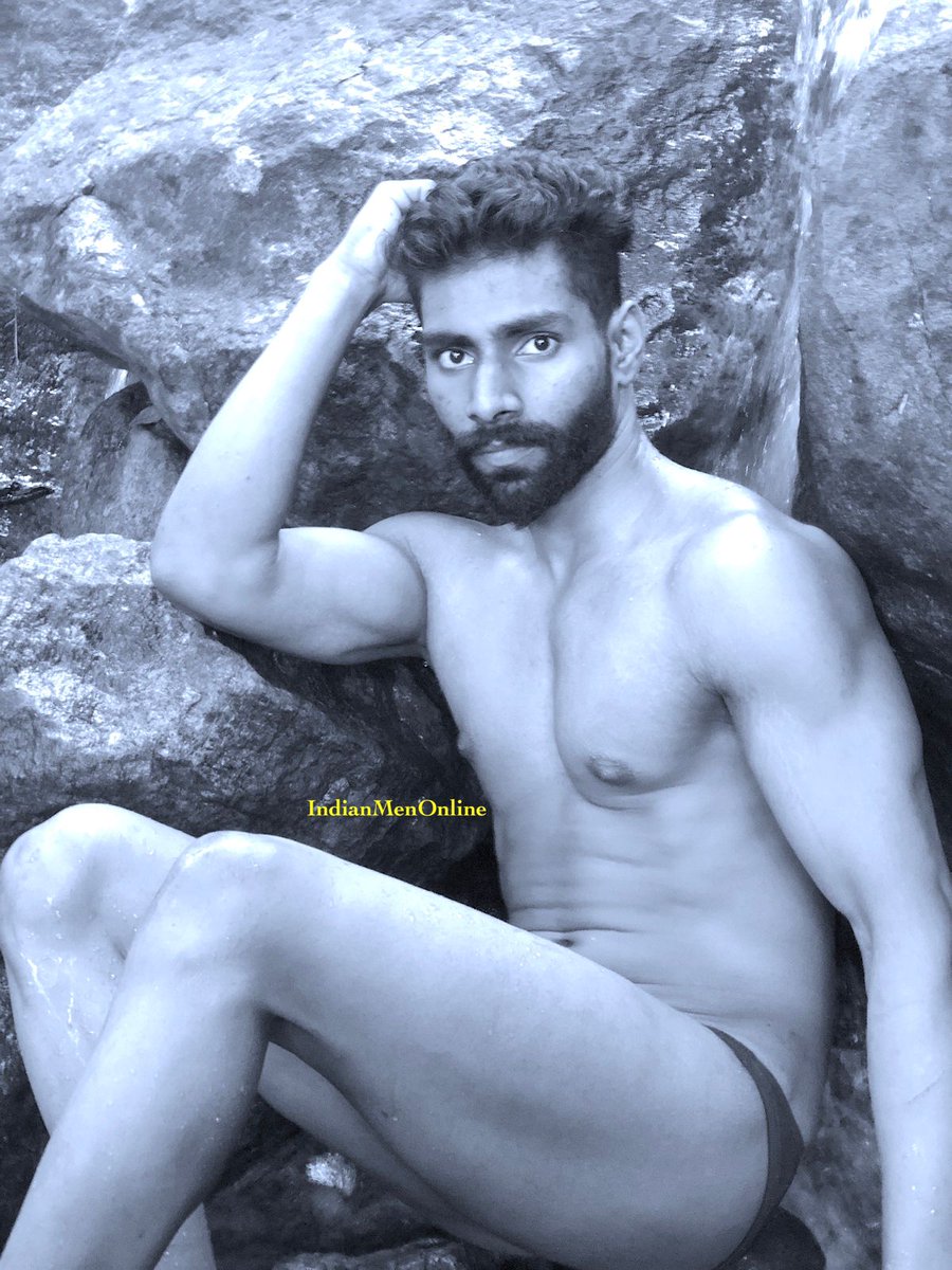 indianmenonline's tweet photo. #Exclusive Kerala gym trainer Vivek frolicks in a mountain stream for #IndianMenOnline https://t.co/wpLv5kvNCP