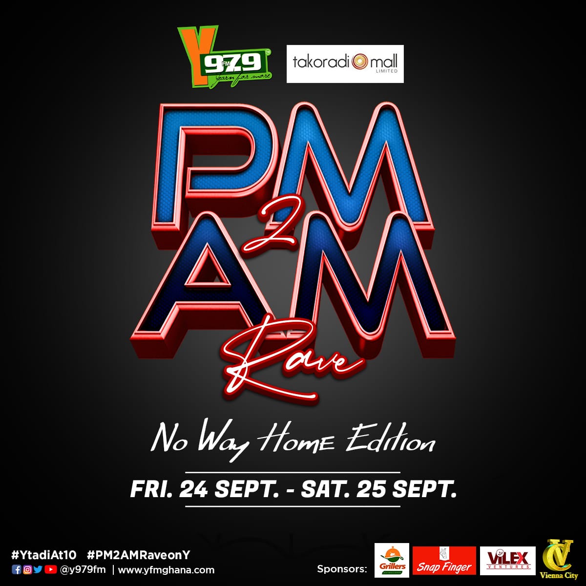 Y979FM's tweet photo. Let's have lunch and continue to warm up to #PM2AMRaveOnY on #ShoutsOnY w/ @BushkeEP × @SurakaDj × @RahmBesia 🎉💃
🕸No Way Home Edition🕸 https://t.co/kpeXz2VGzV