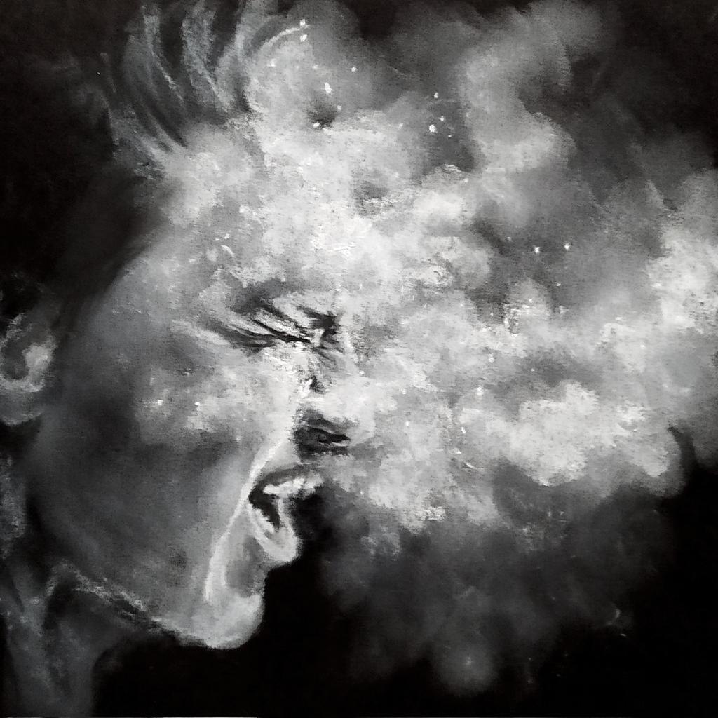 Information trash thrown like dust in my eyes makes me scream. 
It's my new artwork, which you can buy