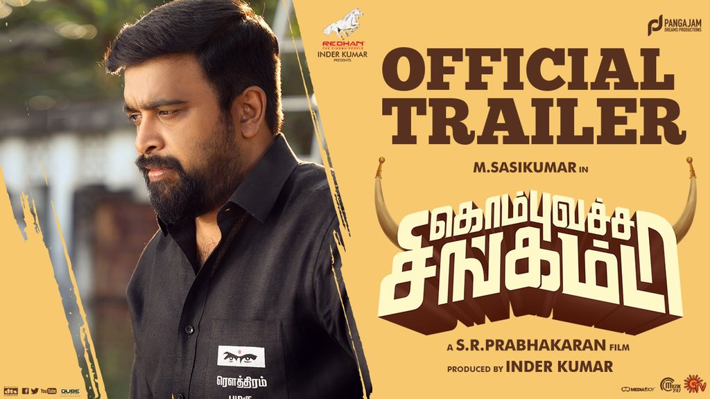 M.Sasikumar (@sasikumardir) on Twitter photo Here is the trailer of #KombuVatchaSingamda
▶️ youtu.be/UJzO74jpTH8
<a href="/RedhanCinemas/">#Redhan</a> <a href="/DirSRP_Official/">SR_Prabhakaran offi</a> <a href="/inder3kumar/">Inder Kumar</a> @Madonnasebast14 <a href="/sooriofficial/">Actor Soori</a> <a href="/eka_dop/">Ekhambram DOP</a> @SunTv <a href="/dhibuofficial/">DHIBU NINAN THOMAS</a> @editordonbosco <a href="/onlynikil/">Nikil Murukan</a> <a href="/Muzik247in/">Muzik247</a> @CtcMediaboy Here is the trailer of #KombuVatchaSingamda
▶️ youtu.be/UJzO74jpTH8
<a href="/RedhanCinemas/">#Redhan</a> <a href="/DirSRP_Official/">SR_Prabhakaran offi</a> <a href="/inder3kumar/">Inder Kumar</a> @Madonnasebast14 <a href="/sooriofficial/">Actor Soori</a> <a href="/eka_dop/">Ekhambram DOP</a> @SunTv <a href="/dhibuofficial/">DHIBU NINAN THOMAS</a> @editordonbosco <a href="/onlynikil/">Nikil Murukan</a> <a href="/Muzik247in/">Muzik247</a> @CtcMediaboy