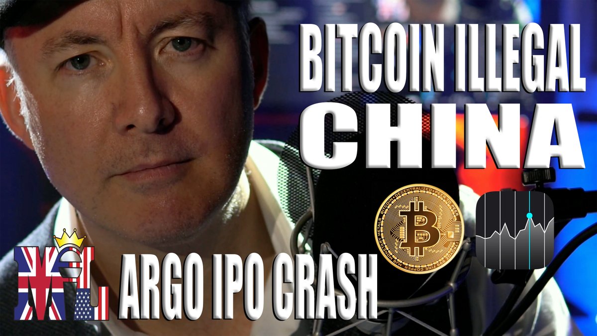 MartynInvestor's tweet photo. BITCOIN ILLEGAL IN CHINA - ARGO IPO CRASH - Opening Bell - The Day Trader - Martyn Lucas
LIVE on YouTube.https://t.co/qUaV9AlaBU
#Bitcoin #bitcoincrash #bitcoinchina #bitcoinillegal #argoipo #argoblockchain
#MartynLucas #Thedaytradermartynlucas #thedaytrader007 https://t.co/dP0FXSt7vE