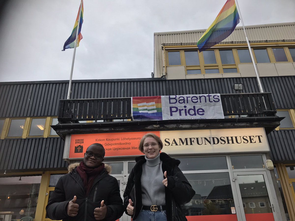 AmnestyNord's tweet photo. Klar for #barentspride med to nordnorske aktivister https://t.co/blCdkvdqzn