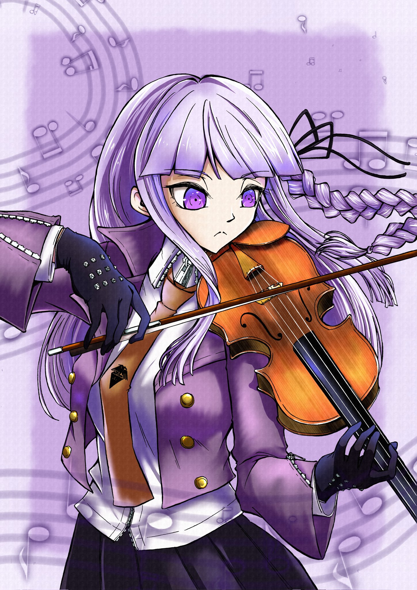 シラガab キャラ 霧切響子 楽器 ヴァイオリン はい 時間かかりましたが楽しませて描かせて貰いました 楽器を描くのは何気に初かも 他にも描きたいキャラいるから描かせてもらいます ﾋﾟｮﾝﾋﾟｮﾝ 超高校級の吹奏楽部 ダンガンロンパ 霧切響子