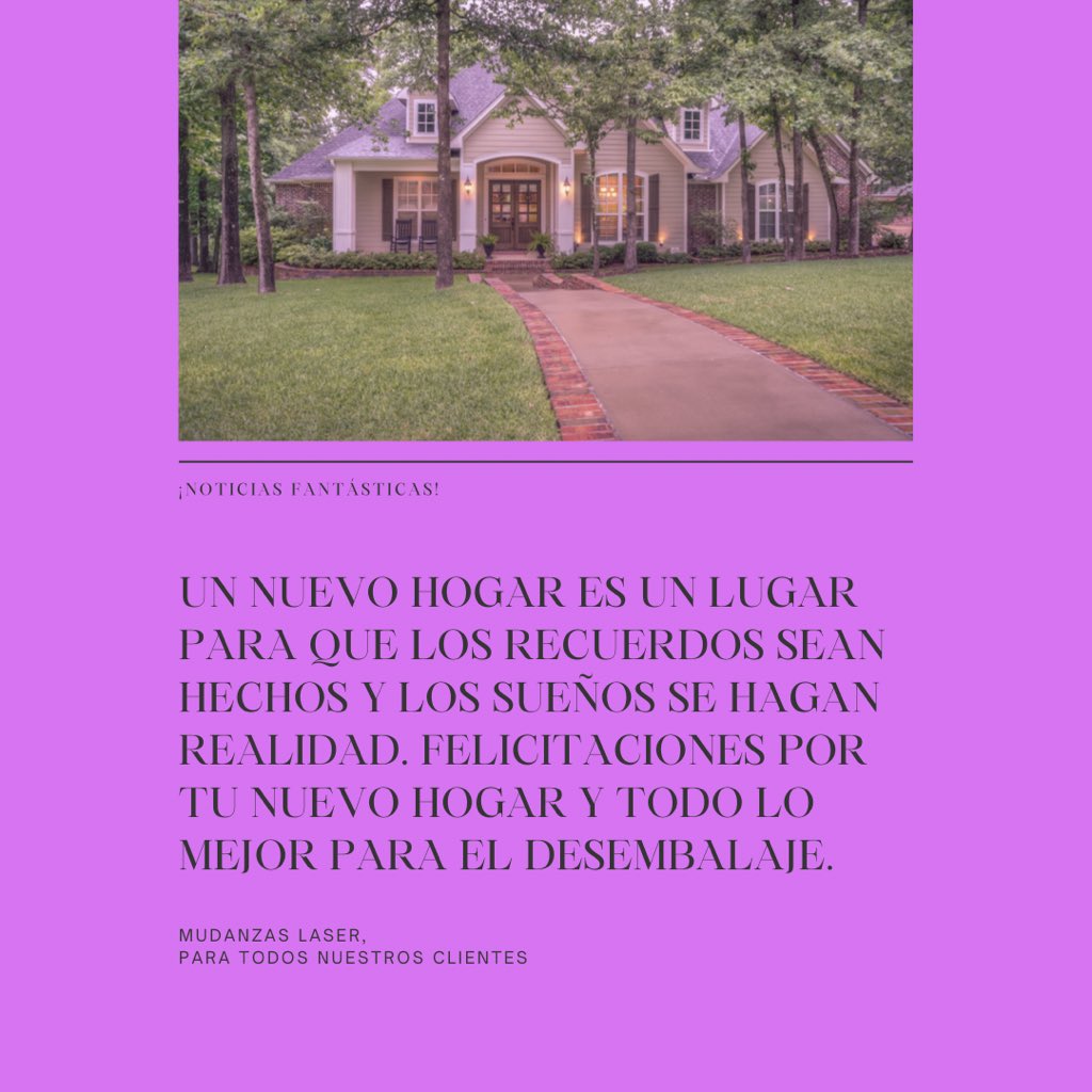 mudanzaslaser's tweet photo. Queremos agradecer a todos nuestros clientes la confianza depositada en Mudanzas Láser todos estos años. 🕰🤩 Muchas felicidades a todas esas familias que se acaban de mudar! Después de la mudanza… toca disfrutar! 🤪🥳🏡

#mudanzasláser #nuevohogar #mudanzas #empresademudanzas https://t.co/3pT0OfS1BL