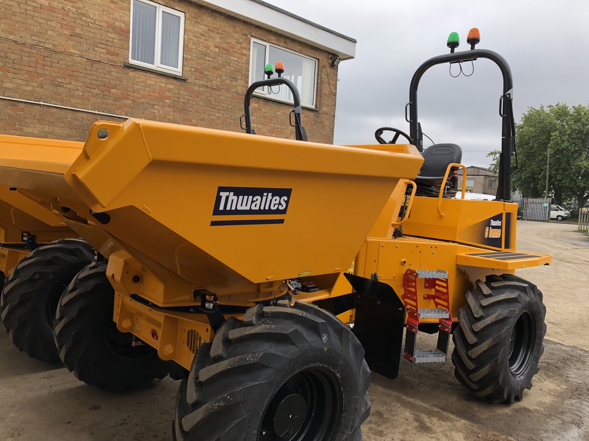 KJHire1's tweet photo. Two brand new @ThwaitesDumpers 6 tonne power swivel dumpers just arrived here @KJHire1, a big thank you to @PhoenixHireSale 

Available for short or long term hire, get in touch 
📞01792 790953
📧sales@kjhire.co.uk
💻https://t.co/IuxjTcuEU7 https://t.co/qH8L5d7hlY